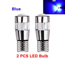 2x Car 5W5 LED Bulb T10 W5W LED Signal Light Canbus 12V 6000K Auto Claerance Wedge Side Reverse Lamps 5630 6SMD Blue No error