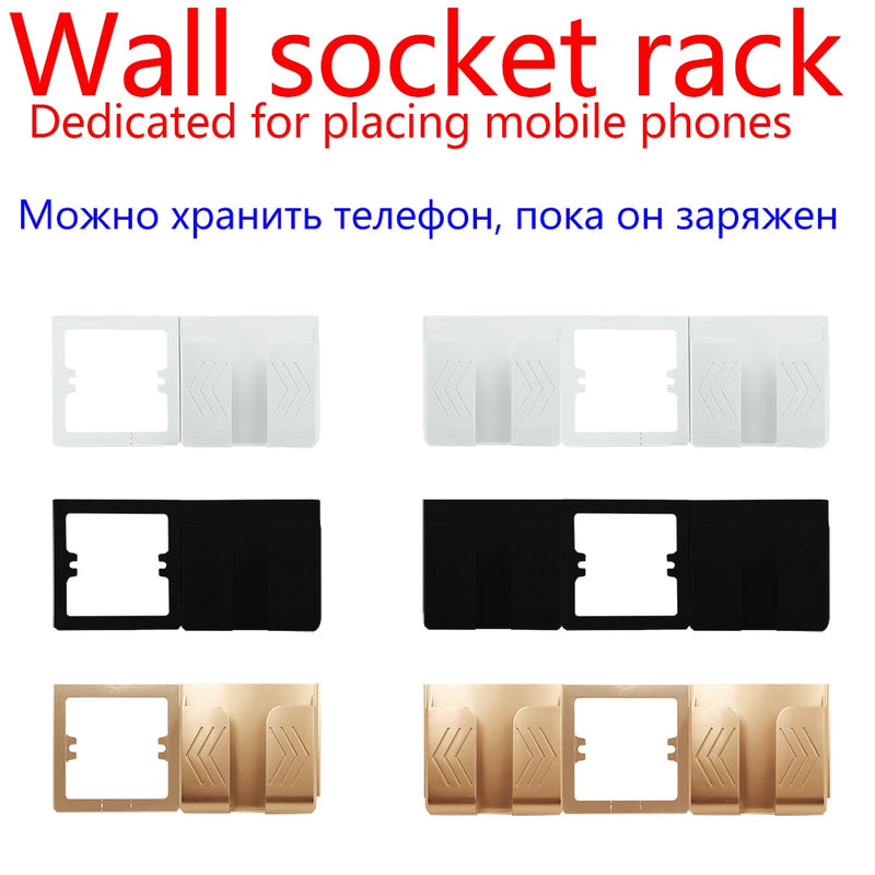 Usb socket mobile phone charging bracket, mobile phone placement shelf, model 86 square socket, wall switch socket fixed bracket