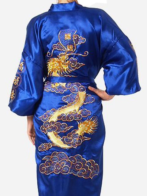 Navy Blue Chinese Men&