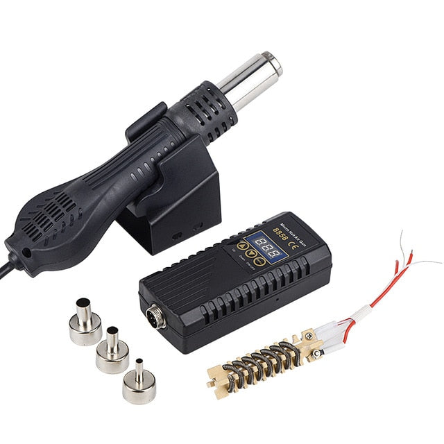 JCD Heißluftpistole 8858 Micro Rework Lötstation LED Digital Haartrockner zum Löten von 700W Heißluftpistole Schweißreparaturwerkzeugen