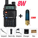 High Power 8W Baofeng UV-5R Walkie Talkie Dual Band Walkie FM Transceiver UV 5R Portable Two Way Radio UV5R Amateur Ham CB Radio