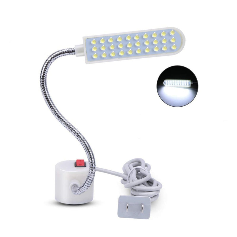 10/20/30 LED Super brillante máquina de coser ropa luz multifuncional Flexible lámpara de trabajo para banco de trabajo torno taladro prensa