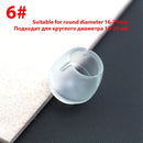 16 unids/lote de alfombrillas para patas de sillas de mesa, alfombrillas antideslizantes de silicona para patas de sillas y mesas, protección para pies, almohadillas de cubierta inferior, protectores de suelo de madera