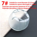 16 unids/lote de alfombrillas para patas de sillas de mesa, alfombrillas antideslizantes de silicona para patas de sillas y mesas, protección para pies, almohadillas de cubierta inferior, protectores de suelo de madera