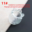 16 unids/lote de alfombrillas para patas de sillas de mesa, alfombrillas antideslizantes de silicona para patas de sillas y mesas, protección para pies, almohadillas de cubierta inferior, protectores de suelo de madera
