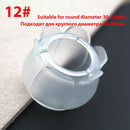 16 unids/lote de alfombrillas para patas de sillas de mesa, alfombrillas antideslizantes de silicona para patas de sillas y mesas, protección para pies, almohadillas de cubierta inferior, protectores de suelo de madera