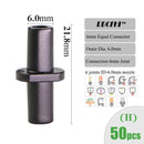 Conectores de riego de jardín RBCFHI, accesorio de riego de acoplamiento cruzado de flecha de goteo de codo en T individual doble con púas para manguera de 3/5 4/7mm