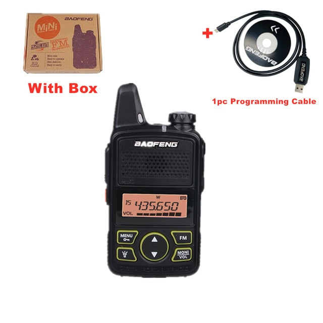 Mini Two-way Radio Baofeng BFT1 Walkie Talkie T1 Portable Ham Radio HF Transceiver BF-T1 Handy Kids UHF Radio Wireless Intercom