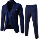 Men's Fashion Slim Suits Business Casual Clothing Groomsman three-piece Suit Blazers Jacket Pants Trousers Vest Sets