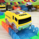 Magical Tracks LED Light Electronics Car Tracks Toy Parts 5 Colorful Lights Children&