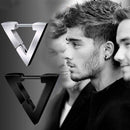 Fashion Gothic Triangle earrings Unisex Punk Rock copper Men Women Ear Stud Earrings Pierced Push-Back Ear Plug Buckle jewelry