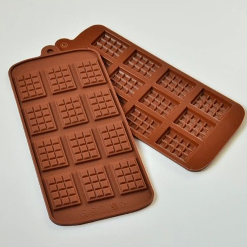 Silikon-Mini-Schokoladen-Block-Bar-Form, Eiswürfelschale, Kuchen, Backen, Kuchen, Gelee, Süßigkeiten, Werkzeug, DIY-Formen, Küchenwerkzeug