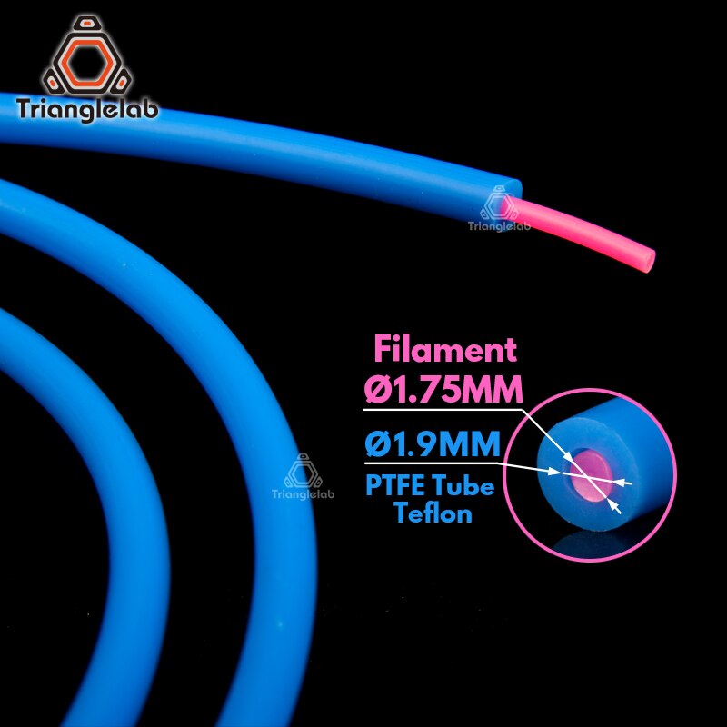 Trianglelab PTFE Tube Teflonto TL-Feeder hotend RepRap Rostock Bowden Extrusora 1.75mm ID1.9mmOD4mm Capricornus tube