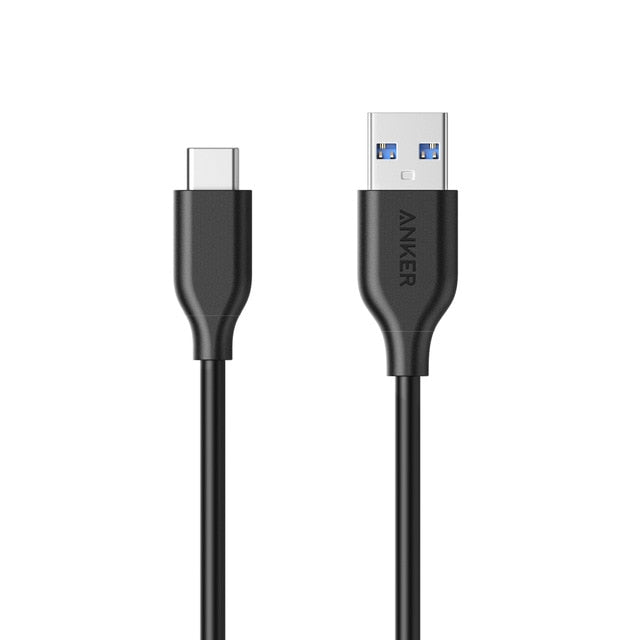 Anker USB C Kabel Powerline USB C auf USB 3.0 Kabel mit 56k Ohm Pull-Up Widerstand für Samsung iPad Pro Sony LG HTC etc