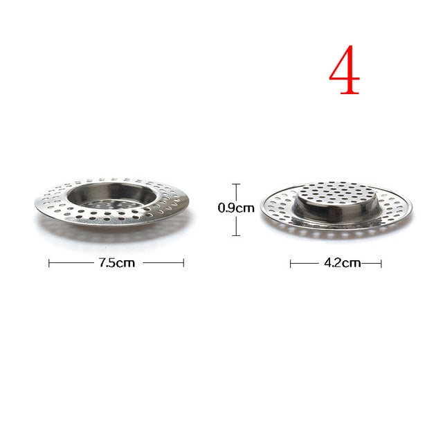 Kitchen Sink Strainer Stainless Steel Drain Hole Filter Trap Long Lasting Protection Against Clogging Bathroom Sink Accessories