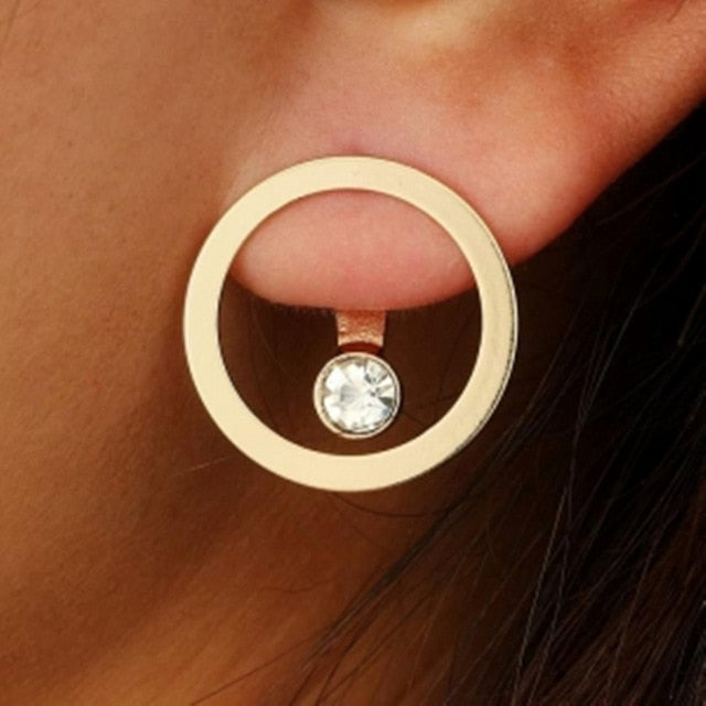 2020 neue Kristall Blume Ohrringe für Frauen Modeschmuck Goldfarbe Strass Ohrringe Geschenk für Party Best Friend