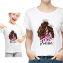 Ropa divertida de verano para la familia, camiseta blanca Kawaii, ropa a juego para madre e hija, camiseta de apariencia familiar