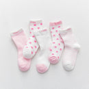 5 Pairs/lot 0 to 7 Years Spring Summer Thin Mesh Socks For Girls Boys Cute Animal Children's Thin Sock Baby Newborn Short Socks