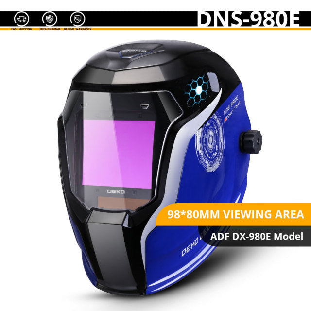 DEKO Skull Solar Auto Darkening Adjustable Range 4/9-13 MIG MMA Electric Welding Mask Helmet Welding Lens for Welding Machine