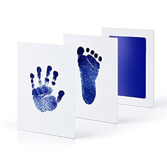 Sichere, ungiftige Baby-Fußabdrücke, Handabdruck, berührungslose Haut, tintenlose Stempelkissen-Kits für 0–6 Monate, Neugeborene, Hundepfotenabdrücke, Souvenir