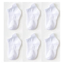6 Pairs/lot 0 to 6 Yrs Cotton Children's Anti-slip Boat Socks For Boys Girl Low Cut Floor Kid Sock With Rubber Grips Four Season