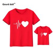Cute Family Look Matching Clothes Mommy And Me Tshirt Mother Daughter Son Outfits Women T-shirt mom and me clothes
