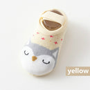 1 Pair Fashion Baby Girls Boys Cute Cartoon Non-slip Cotton Toddler Floor Socks Animal pattern First Walker Shoes for Newborns