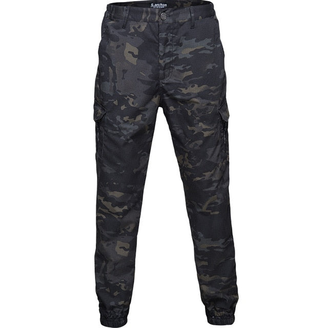 Mege marca hombres moda Streetwear Casual camuflaje Jogger pantalones tácticos militares hombres Cargo pantalones para Droppshipping