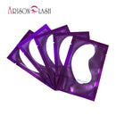 50/100 par/lote de parches para extensiones de pestañas, almohadillas para los ojos, parches de papel, pegatinas rosas sin pelusa para pestañas postizas