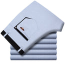 ICPANS Stretch Formal DressTrousers For Men Summer Straight Classic Men's Total Freedom Relaxed Classic Fit Flat Front Pant