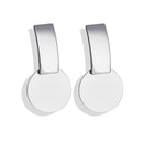 POXAM, nuevos pendientes redondos de declaración coreana para mujer, Pendientes colgantes de gota de pelusa de concha dorada geométrica, joyería de moda 2020 Brincos