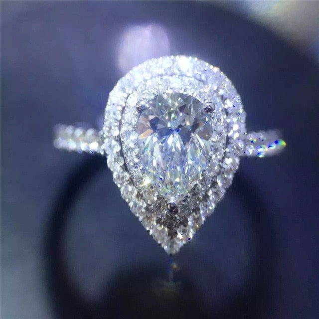 Anillo de promesa de 40 estilos, Plata de Ley 925 auténtica, AAAAA, piedra Cz, anillos de boda para fiesta, joyería de compromiso para mujer