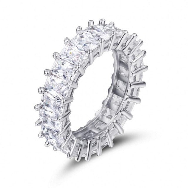 Anillo de promesa de 40 estilos, Plata de Ley 925 auténtica, AAAAA, piedra Cz, anillos de boda para fiesta, joyería de compromiso para mujer