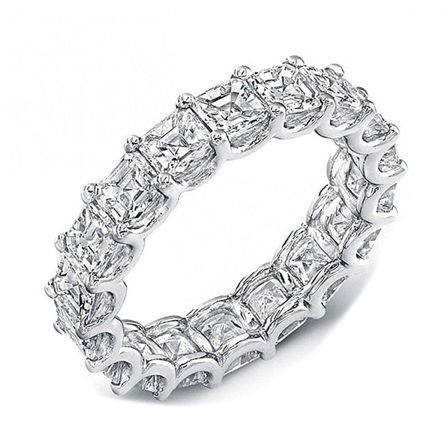 40 Stile Versprechen Ring Echt 925 Sterling Silber AAAAA Cz Stein Statement Party Ehering Ringe für Frauen Verlobungsschmuck