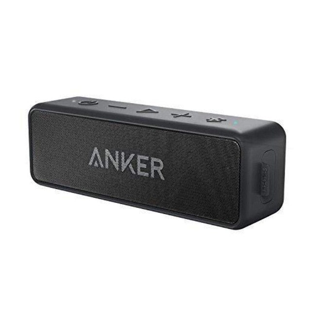 Anker Soundcore 2 Portable Bluetooth Wireless Speaker Better Bass 24-Hour Playtime 66ft Bluetooth Range IPX7 Water Resistance