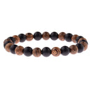 Heiße Männer Natürliche Holzperlen Kreuz Armbänder Onyx Meditation Gebetskette Armband Frauen Holz Yoga Schmuck Homme