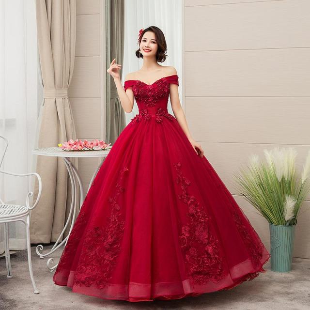 Gryffon Quinceanera Dresses Party Prom Off The Shoulder Ball Gown Classic Lace Embroidery Vintage Quinceanera Dress Plus Szie