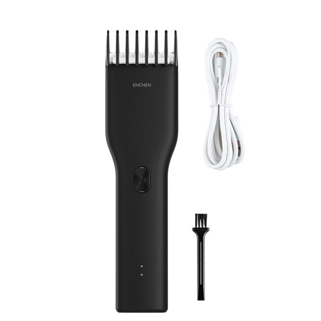 Cortadora de pelo eléctrica ENCHEN Boost USB para hombres, adultos y niños, máquina cortadora de pelo recargable inalámbrica profesional