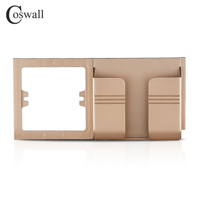 Coswall Wall Socket Phone Holder Smartphone Accessories Stand Support For Mobile Phone Apple Samsung Huawei Two Phone Holder