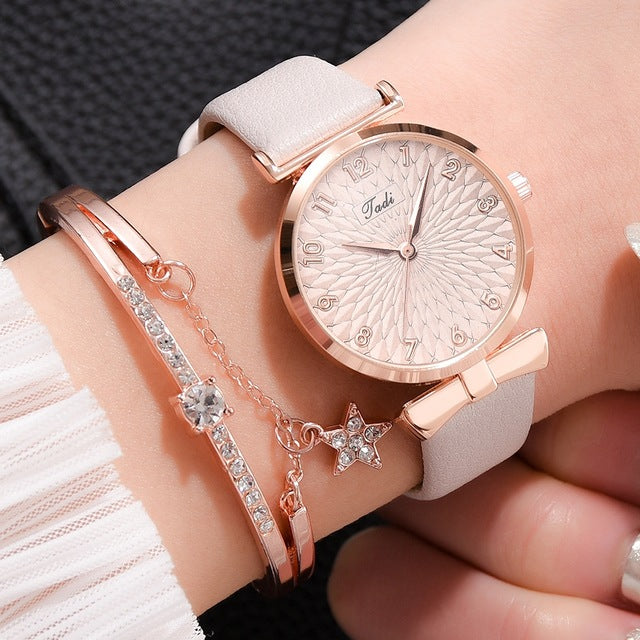 Pulsera de lujo para mujer, relojes de cuarzo para mujer, reloj magnético para mujer, vestido deportivo, reloj de pulsera con esfera rosa, reloj femenino