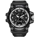 SMAEL Men Military Watch 50m Waterproof Wristwatch LED Quartz Clock Male relogios masculino 1617 Digital Sports Watches Men's
