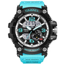SMAEL Men Military Watch 50m Waterproof Wristwatch LED Quartz Clock Male relogios masculino 1617 Digital Sports Watches Men's
