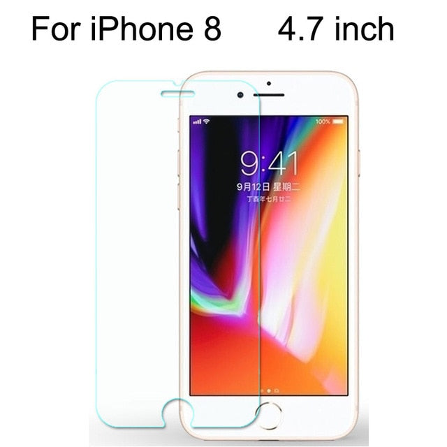 Tempered Glass For iPhone X XS MAX XR 4 4s 5 5s SE 5c Screen Protective Film For iPhone 6 6s 7 8 Plus X 11 12Pro Glass Protector