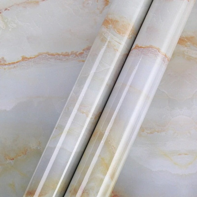 Envío rápido 24 "x 3 M/5 M/10 M pegatinas de pared de PVC para cocina pegatinas de mármol para encimera papel tapiz impermeable autoadhesivo para baño