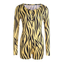 Sexy Bodysuit Women's Floral Long Sleeve Bodycon Bandage Jumpsuit Bodysuit Romper Casual Leotard Tops Sleepwear