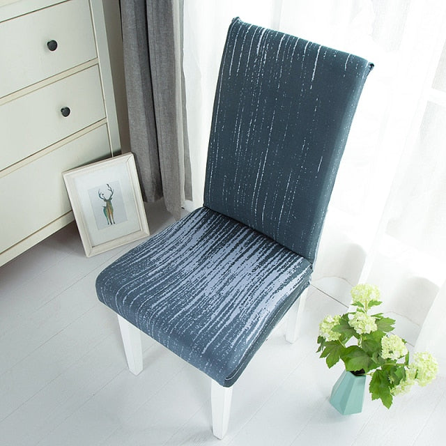 Plain Dining Chair Cover Spandex Elastic Chair Slipcover Case Stretch Seat Cover for Wedding Hotel Banquet Living Room