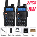 Powerful Baofeng UV-5R 8W Walkie Talkie VHF UHF Transceiver UV 5R Amateur Ham CB Radio Station 8Watts 10km Hunting Transmitter