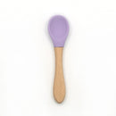 22colors!!1set Silicone Baby Feeding Bowl Set Baby Learning Dishes Suction Bowl Set Wood Spoon Non-Slip