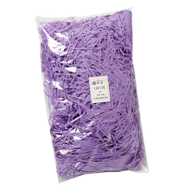 20g/50g Colorful Shredded Crinkle Paper Raffia Candy Boxes DIY Gift Box Filling Material Wedding Marriage Home Decoration