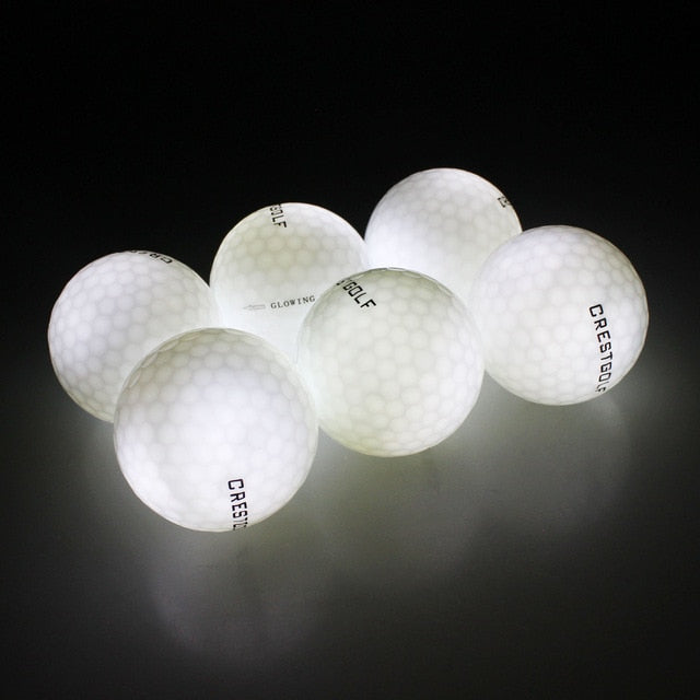 CRESTGOLF pelotas de Golf Led impermeables 4 unids/pack para entrenamiento nocturno Material de alta dureza para pelotas de práctica de Golf 2021 lo más nuevo